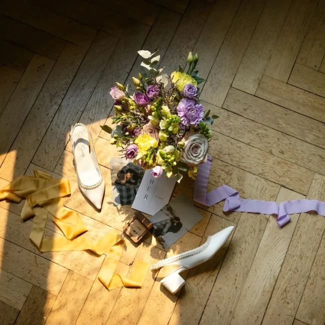 Flat Lay Manoir de Kerouzien - Mariage en Bretagne